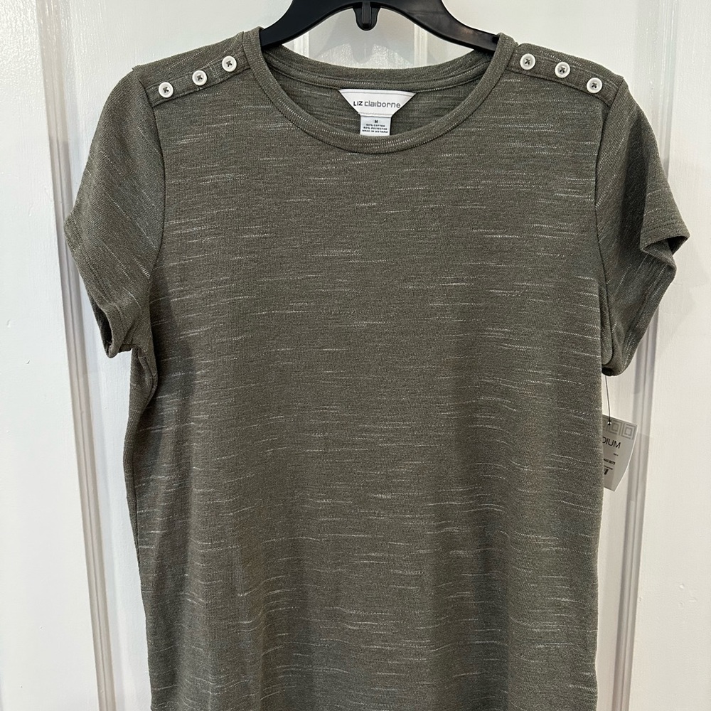 Brand new Liz Claiborne Too with Shoulder Button Detail